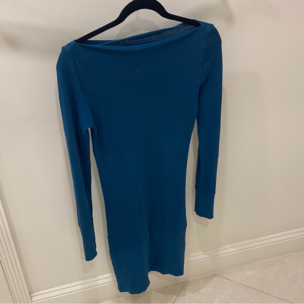 Free People Women’s Blue Long Sleeve Sweater Dress Size Small